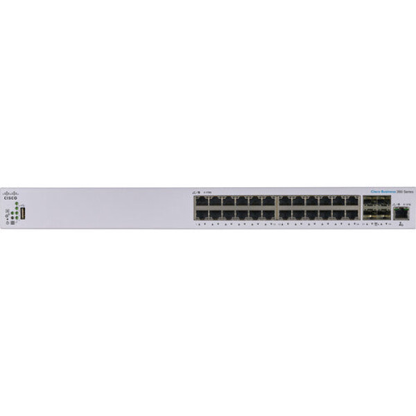 Cisco CBS 350-24S-4GEU 4GE 24 port Gigabit Managed SFP Switch